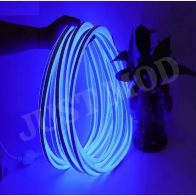 Blue Neon LED Flexible Glow Tube – Premium 12V 5M Car Light Strip for Interior & Exterior Fancy Styling | JUSTMOD