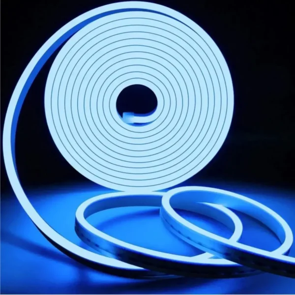 Blue Neon LED Flexible Glow Tube – Premium 12V 5M Car Light Strip for Interior & Exterior Fancy Styling | JUSTMOD
