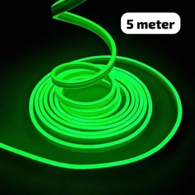 Green Neon LED Flexible Glow Tube – Premium 12V 5M Car Light Strip for | JUSTMOD
