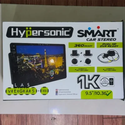 Hypersonic Las Vegas 300 Android Stereo – Smart 4+64GB Car System with 360° Camera Support for Ultimate Driving Experience|JUSTMOD