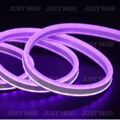 Purple Neon LED Flexible Glow Tube – Premium 12V 5M Car Light Strip for Interior & Exterior Fancy Styling (Purple) | JUSTMOD