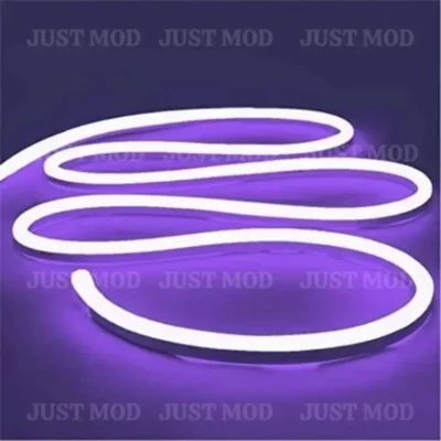 Purple Neon LED Flexible Glow Tube – Premium 12V 5M Car Light Strip for Interior & Exterior Fancy Styling (Purple) | JUSTMOD