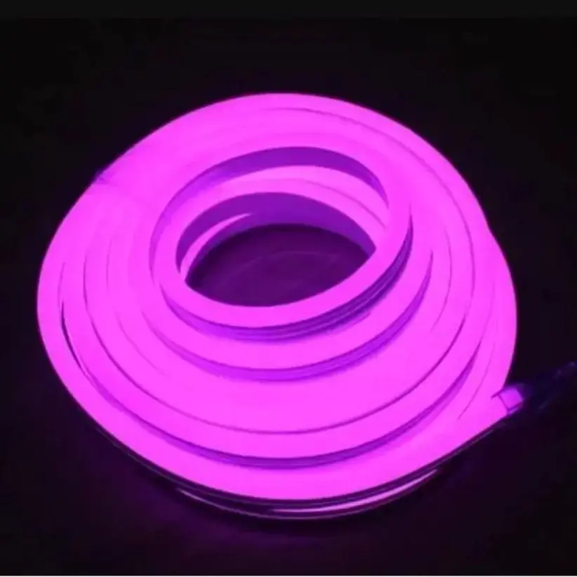 Purple Neon LED Flexible Glow Tube 12V 5M Car Light Strip