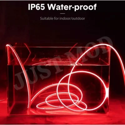 Red Neon LED Flexible Glow Tube – Premium 12V 5M Car Light Strip for Interior & Exterior Fancy Styling | JUSTMOD