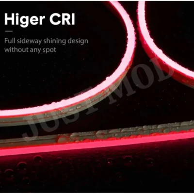 Red Neon LED Flexible Glow Tube – Premium 12V 5M Car Light Strip for Interior & Exterior Fancy Styling | JUSTMOD