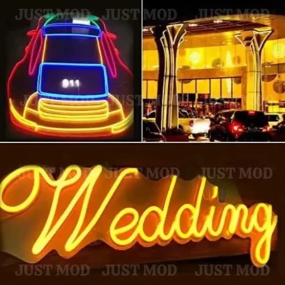 Yellow Neon LED Flexible Glow Tube – Premium 12V 5M Car Light Strip for Interior & Exterior Fancy Styling | JUSTMOD