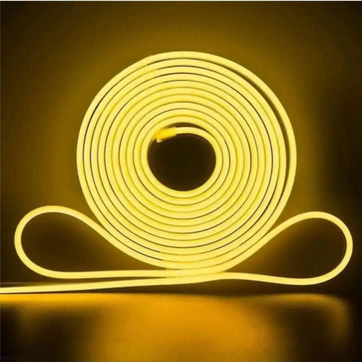 JUST MOD Yellow Neon LED Flexible Glow Tube 12V 5M Car Light Strip