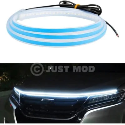 Just Mod Car Hood Light Strip – Premium Bonnet Decorative DRL Lamp (1 Piece)