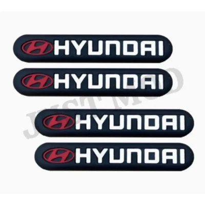 Hyundai Rubber Door Guards – Premium Flexible Black Door Protectors (4 Pcs)