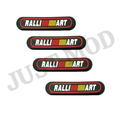 Ralliart Rubber Door Guards – Premium Flexible Black Door Protectors (4 Pcs)