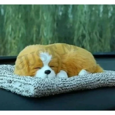 Multicolour Sleeping Dog Showpiece – Premium Large Decorative Toy (26 cm)