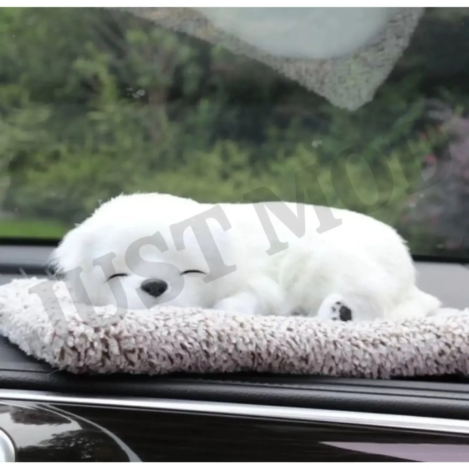 White Sleeping Dog Showpiece