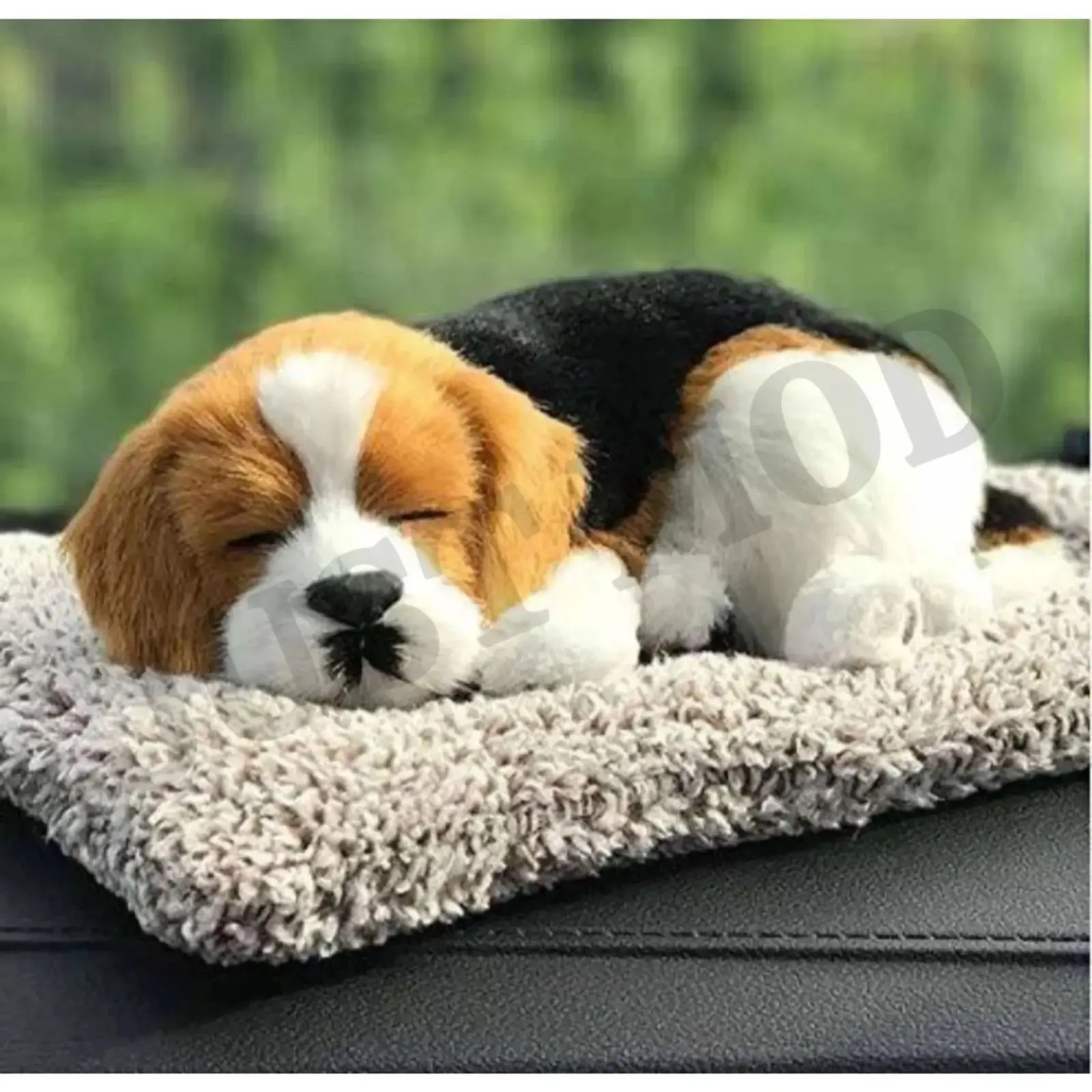 Brown Black Sleeping Dog Showpiece