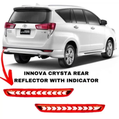 Just Mod Innova Crysta Matrix Reflector Light – Premium 3 Function Type C Red Indicator