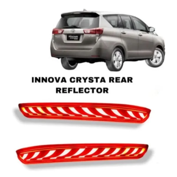 Just Mod Innova Crysta Matrix Reflector Light – Premium Type A 3 Function Red Indicator (2016–19)