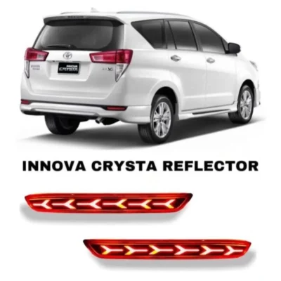 Just Mod Innova Crysta Reflector Light Type D – Premium LED Red Rear Light with Running Indicator (2016–19)
