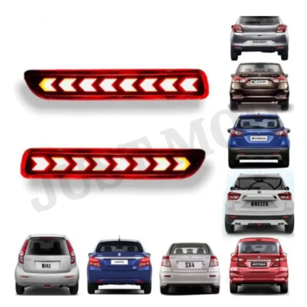 JUST MOD Maruti Suzuki Reflector Matrix – Premium Type C Waterproof LED with Running Indicator