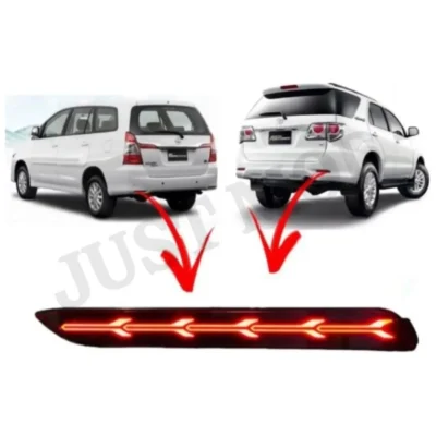 JUST MOD LED Matrix Reflector – Premium Type B Running Indicator for Innova, Fortuner & Camry (Red)