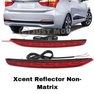 JUST MOD Hyundai Xcent Reflector Light – Premium 2 Function Non-Matrix LED Rear Bumper Light (1 Piece)