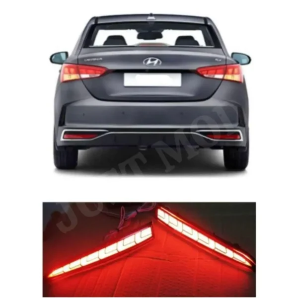 JUST MOD Verna Matrix Reflector – Premium 3 Matrix LED Type B with Running Indicator (2017–19)