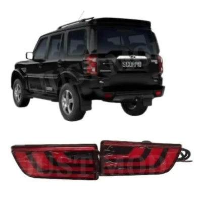 JUST MOD Scorpio Reflector Light – Premium 2 Function Non-Matrix LED Rear Bumper Light (1 Set)