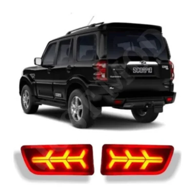 JUST MOD Scorpio Reflector Light – Premium 2 Function Non-Matrix LED Type A Rear Bumper Light (1 Set)