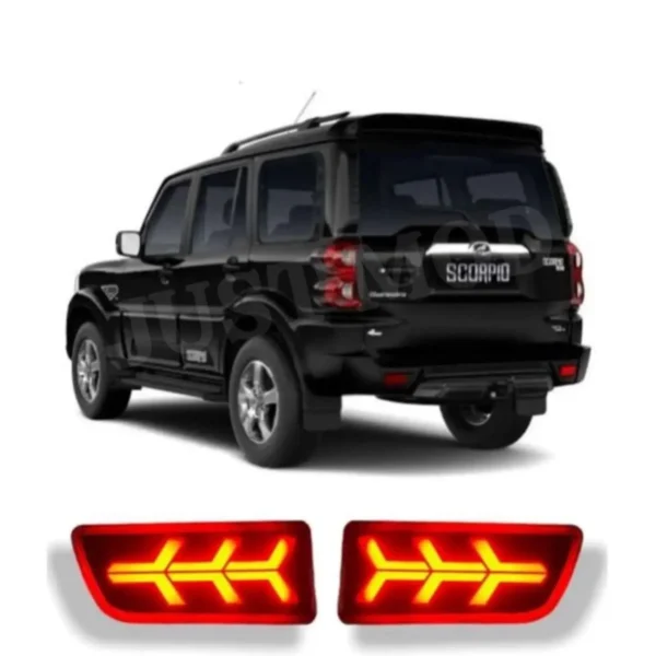 JUST MOD Scorpio Matrix Reflector Light – Premium 3 Function LED Type A with Running Indicator (1 Set)