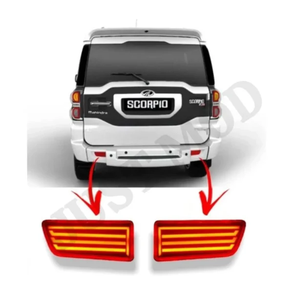JUST MOD Scorpio Reflector Light – Premium 2 Function Non-Matrix Rear Bumper LED Light (1 Set)