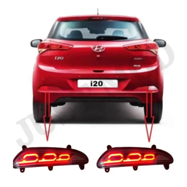 JUST MOD i20 Matrix Reflector Light – Premium 4 Function LED Type B with Brake, Indicator & Reverse Light (2015 Model)