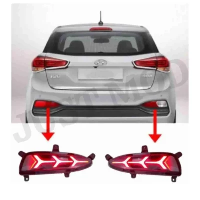 JUST MOD i20 Elite Matrix Reflector Light – Premium 4 Function LED Type 4 with Brake, Indicator & Reverse Light (2018)