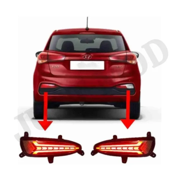 JUST MOD i20 Elite Matrix Reflector Light – Premium 4 Function LED Type 2 with Brake, Indicator & Reverse Light (2018)