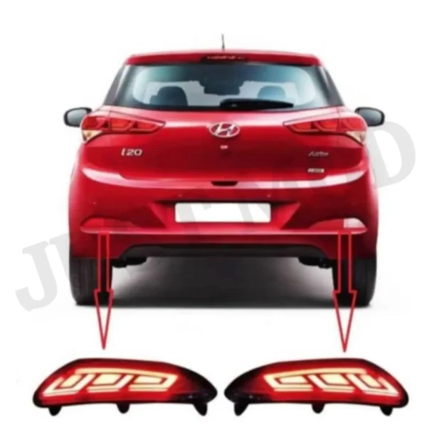 JUST MOD i20 Matrix Reflector Light – Premium 4 Function LED with Brake, Indicator & Reverse Light (2015 Model)