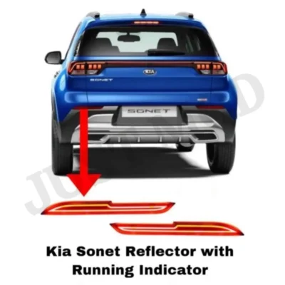 JUST MOD Kia Sonet Matrix Reflector Light – Premium Type A LED with Scan Running Indicator (Red)