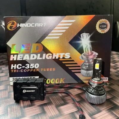 Hindcart 350W 9012 LED Headlight Bulbs – Ultra Bright 6000K 35000LM Lights | Pack of 2