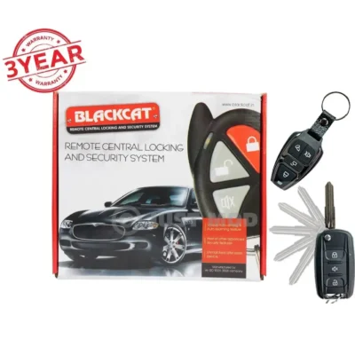 Blackcat 4 Door Central Locking System – Premium Security Kit with 2 Remotes (No Flip Key)
