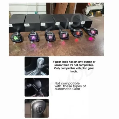 Mercedes LED Gear Shift Knob – Premium Illuminated Multicolour Gear Knob (1 Piece)