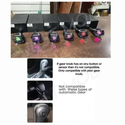 BMW LED Gear Shift Knob – Premium Illuminated Multicolour Gear Knob (1 Piece)