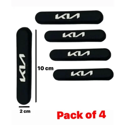 KIA Rubber Door Guards – Premium Flexible Black Door Protectors (4 Pcs)
