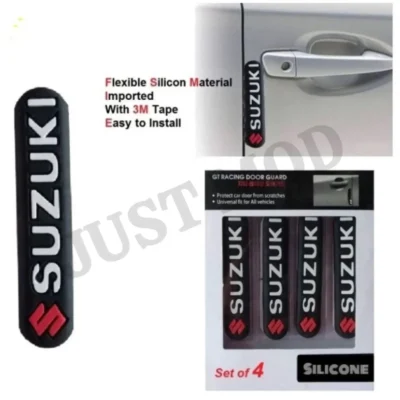 Suzuki Rubber Door Guards – Premium Flexible Black Door Protectors (4 Pcs)