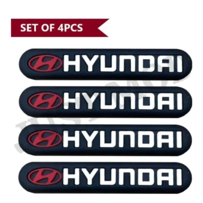 Hyundai Rubber Door Guards – Premium Flexible Black Door Protectors (4 Pcs)