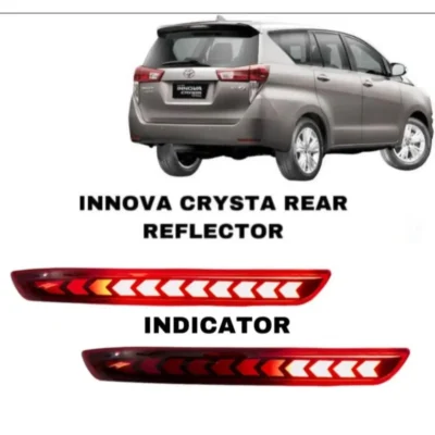 Just Mod Innova Crysta Matrix Reflector Light – Premium 3 Function Type C Red Indicator