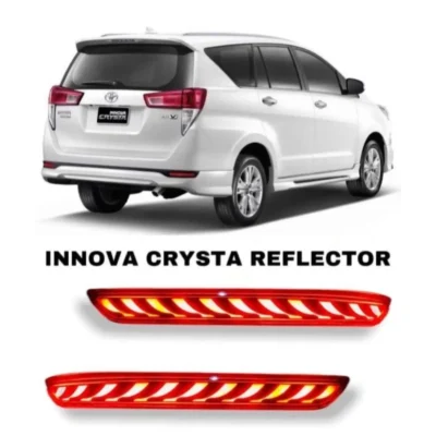 Just Mod Innova Crysta Matrix Reflector Light – Premium Type A 3 Function Red Indicator (2016–19)