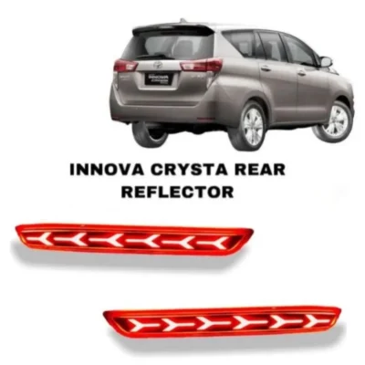 Just Mod Innova Crysta Reflector Light Type D – Premium LED Red Rear Light with Running Indicator (2016–19)