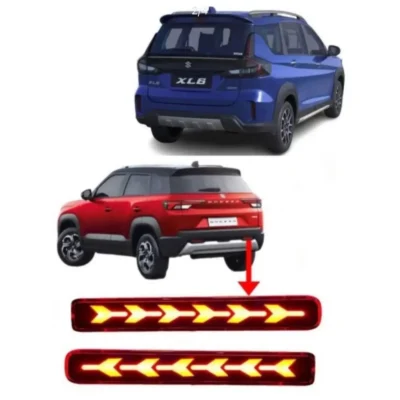 XL6 Brezza Rear Bumper Reflector Light – Premium Type E LED 3 Function Red Indicator (2022) | JUSTMOD