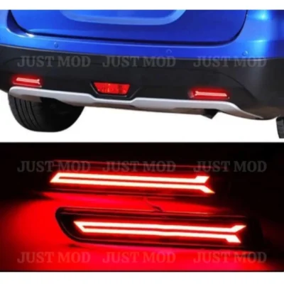 JUST MOD Maruti Suzuki Reflector Light – Premium Type B Waterproof LED with Running Indicator (Red)