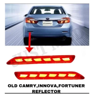 JUST MOD LED Matrix Reflector – Premium Type D2 Running Indicator for Innova, Fortuner & Camry (Red)