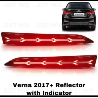 JUST MOD Verna Matrix Reflector – Premium 3 Matrix LED with Running Indicator Type C (2017–19)