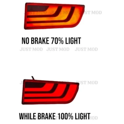 JUST MOD Scorpio Reflector Light – Premium 2 Function Non-Matrix LED Rear Bumper Light (1 Set)