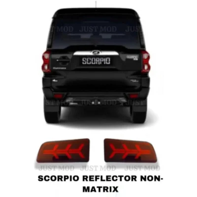 JUST MOD Scorpio Reflector Light – Premium 2 Function Non-Matrix LED Type A Rear Bumper Light (1 Set)