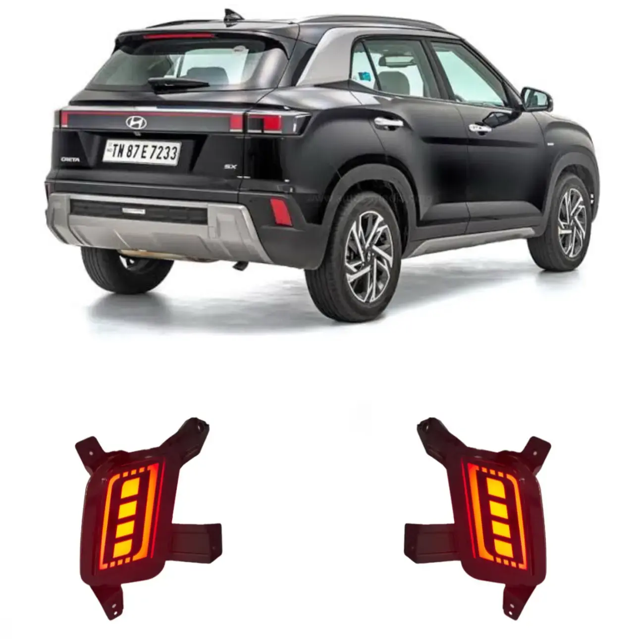 JUST MOD Creta Matrix Reflector Light – Premium LED Type B with Scan Running Indicator (2024+ Model) - Image 2
